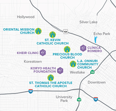 Map of the San Fernando Valley.