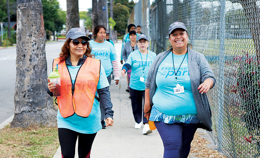 Group of women walking